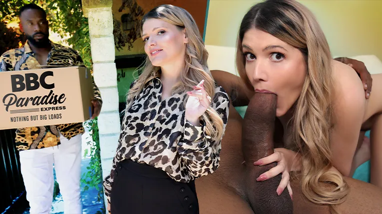 Riley Rose – Milf Stuffs Her Holes With Her New Neighbors Black Cock