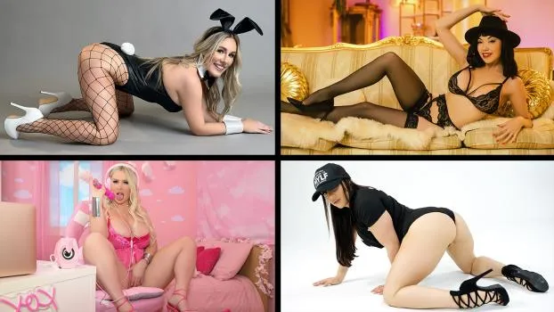 Bunny Madison, Carmela Clutch, Jenna Starr, Jessie Rogers, Little Puck, Nicole Aniston, Nicole Doshi, Richelle Ryan, Suki Sin – Month 2024 Recap Compilation